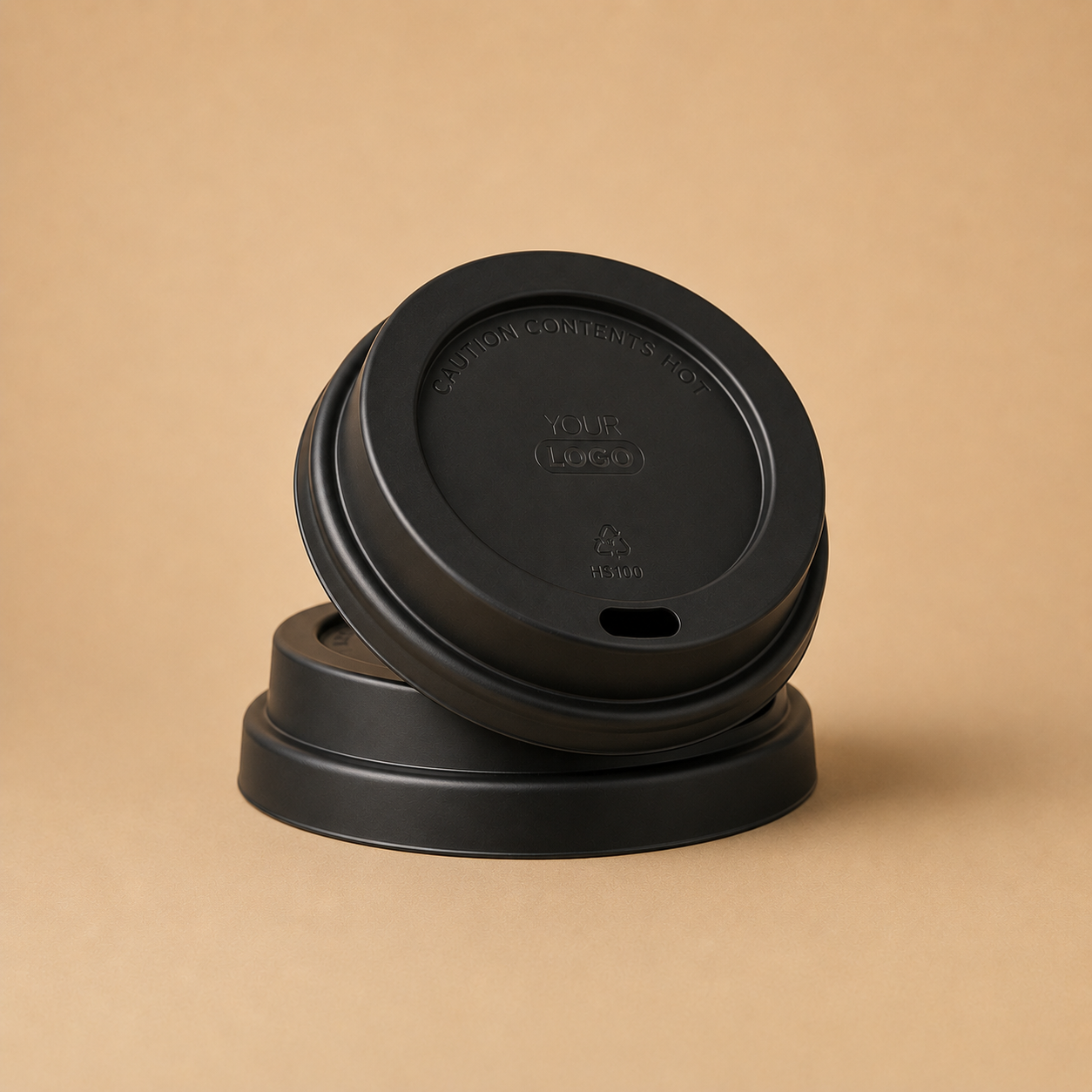 12/16oz Black Sip Thru Lid